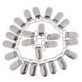thumbnail image 2 of 25 Piezas de Metal Macarena Insertar Chupete Clips de Suspensión de plata Lazo 20mm, 2 of 7