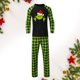 thumbnail image 4 of Conjunto de pijama familiar de 2 piezas con cuello redondo y traje estampado de dinosaurios (Hombre Verde XXXL) Kuymtek Verde Hombre T 3EG, 4 of 7