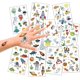 thumbnail image 5 of Tatuajes para niños, 10 hojas de tatuajes temporales espaciales, 5 of 5