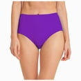 thumbnail image 6 of Hessimy Women's Swim Bottom High Waist Retro Basic Full Coverage Bikini Tankini Swimsuit Briefs(Purple,L), 6 of 6