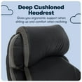 thumbnail image 3 of Pemberly Row Faux Leather Executive Office Chair with Smart Layers in Black, 3 of 7