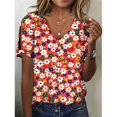 thumbnail image 2 of Blusa HOTYD de algodón con estampado floral bohemio de verano 3XL, 2 of 2