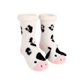 thumbnail image 2 of Lumtrix Women's & Men's Cute Animal Thick Fuzzy Slipper Socks Non Slip Warm Cozy Socks Indoor Winter Fleece Socks B One Size, 2 of 5