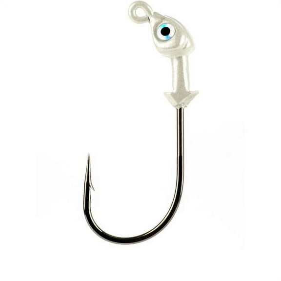 Strike King Flat's Jig Head 1/8oz Pearl Fishing Jig
