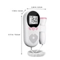 thumbnail image 2 of Inicio Monitor de frecuencia cardíaca fetal Monitor de frecuencia cardíaca para bebés para mujeres embarazadas, 2 of 7
