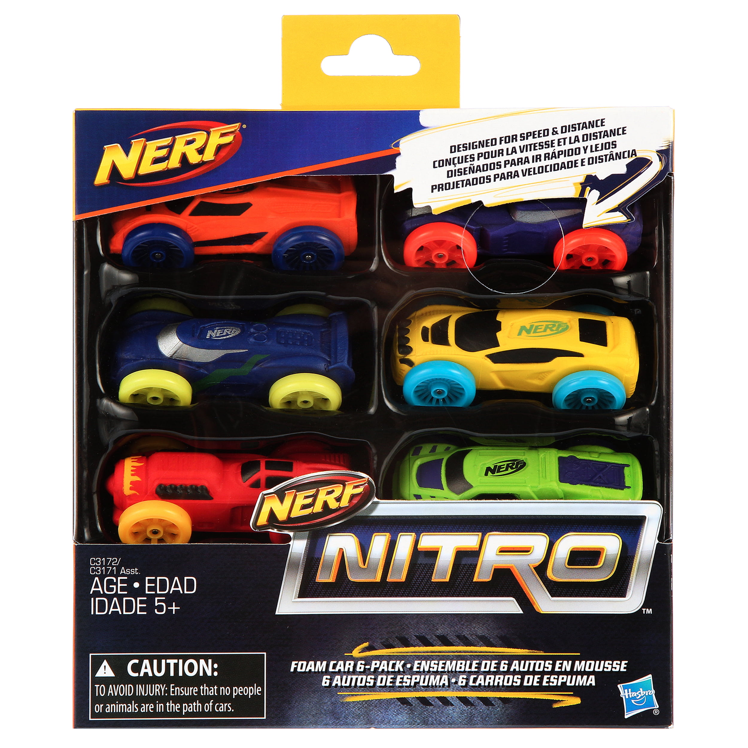 NERF NITRO Foam Car 6-pack Series Version 2 for sale online 