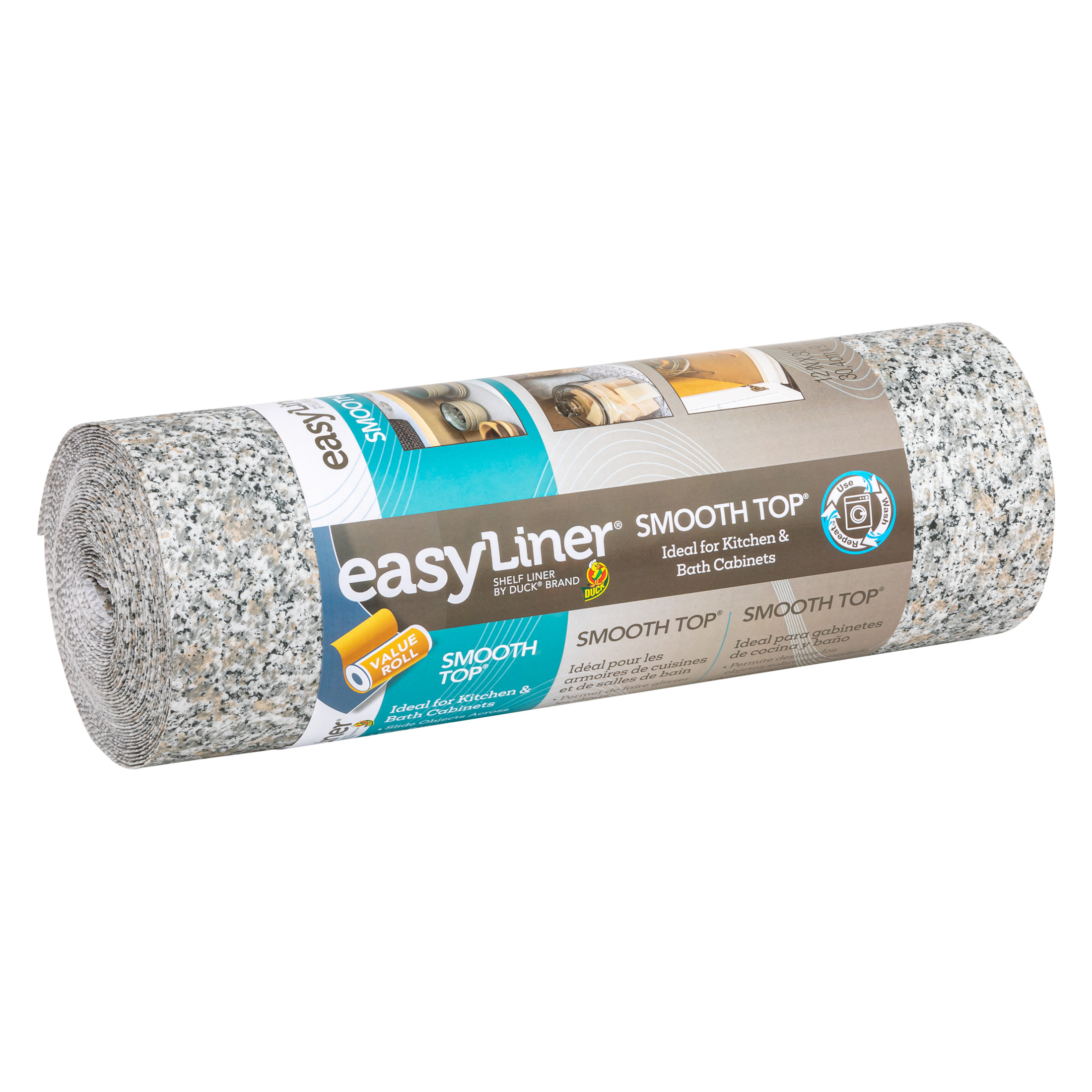 EasyLiner Smooth Top Shelf Liner, Grey Granite, 12 in. x 30 ft. Roll - image 3 of 11