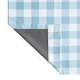 thumbnail image 4 of Your Zone Gingham Plaid Blackout Curtain Panel Pair, Set of 2, Light Blue, 37" W x 63" L, 4 of 6
