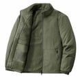 thumbnail image 3 of Sookity Womens Winter Coats Fleece Lined Warm Bubble Coats Outerwear Cold Weather Warm Thicken Ski Coat Warm Thicken Ski Coats Heavyweight Winter Jacket with Pockets,abrigo hombre Army Green XL, 3 of 7