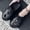 Black, variant on Couple'S Cloud Sensation Thick Sole Clogs Summer 2-Way Wear Closed-Toe Slides Non-Slip Beach Shoes