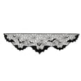 thumbnail image 2 of Aoznliie Halloween Fireplace Cover, Black Lace Spiderweb Bat Mantel Scarf for Fireplace Decor, 79x20 inch Gothic Halloween Decor for Mantel, Black, 2 of 6