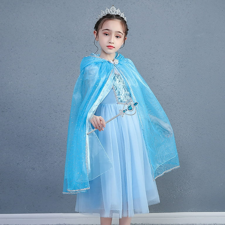 Princess Hooded Cape Cloaks Costume for Girls Dress Up - Walmart.com