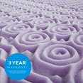 thumbnail image 7 of Lucid 2-inch Lavender Scented Zoned Memory Foam Mattress Topper, 7 of 7