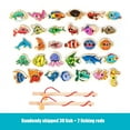 thumbnail image 1 of Montessori Wooden Magnetic Fishing Toys For Baby, Cartoon Marine Life Cognition Fish Games Education Parent-Child Interactive Toy, 1 of 4