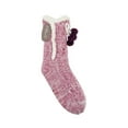 thumbnail image 2 of Secret Treasures Women's Cable Knit with Pom Colossal Cozy Slipper Sock, 2 of 2