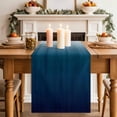 thumbnail image 2 of Table Runner 72 Inches Long for Kitchen Dining, Navy Blue Ombre Dresser Scarf Farmhouse, Dining Table Decorations for Wedding/Parties, Contemporary Gradient Abstract Art 14 x 72 In, 2 of 8