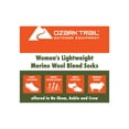 thumbnail image 4 of Ozark Trail Women's Merino Wool Blend No Show Tab Hiking Socks, 1 Pack, 4 of 5
