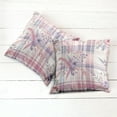 thumbnail image 6 of Ambesonne Pastel Plaid Throw Pillow Cover 2 Pack, Romantic Soft Floral, 24", Lilac and Pale Pink, 6 of 7