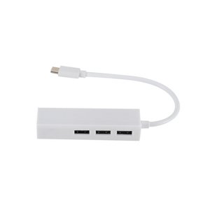 3 Port USB 3.0 Hub with Type C to USB 3.0 Hub Adapter Portable Data Hub with