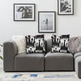 thumbnail image 2 of Throw Pillow Cover Tags Black and White Graffiti in Hip Hop Street Pillowcase Home Decorative Square Pillow Case Cushion Cover 1 set of 2 pieces, various sizes, 2 of 7