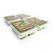 Tahoe Pine Wax Melts Bulk Pack - 4 Highly Scented Bars - Made With Essential & Natural Oils - Fresh & Clean Air Freshener Cubes Collection