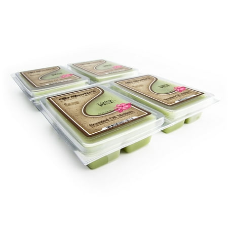 Tahoe Pine Wax Melts Bulk Pack - 4 Highly Scented Bars - Made With Essential & Natural Oils - Fresh & Clean Air Freshener Cubes Collection