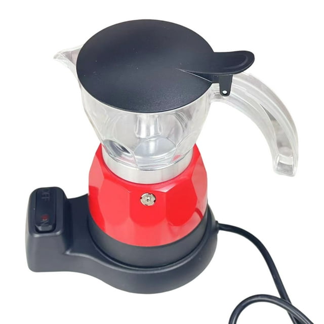 Electric Italian Coffee Pot 150ml 3 Cup Fine Filtration Drip Proof Electric Coffee Maker for Home