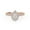 Rose Gold, variant on AFFY Teardrop Half Eternity Halo Solitaire Engagement Rings for Women, IGI Certified 1.00 Carat (ctw) Pear And Round Cut Lab Grown Diamond Ring In 14K Solid Rose Gold F-G, VS-SI Quality Ring-9