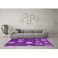 thumbnail image 3 of Ahgly Company Indoor Rectangle Abstract Purple Contemporary Area Rugs, 7' x 9', 3 of 4