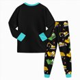 thumbnail image 5 of NOLDARES Toddler Baby Boy Clothes Cute Fall Winter Outfit 6 12 18 24M 3T Letter Print Long Sleeve Sweatshirts and Jogger Pants Set Size:5-6 Y,Black, 5 of 6