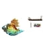 thumbnail image 1 of figura de caracola,Figura de caracola de vidrio soplado a mano,adorno marino,Porta incienso,Figura de escritorio con quemador de incienso de barco con calavera,Estatua de barco con calavera, 1 of 8