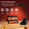 thumbnail image 2 of Eummy Dimmable Desk Light w/Wireless Charger and Pen Holder Flexible Gooseneck Table Lamp 3 Light Colors Touch Control Table Lamps for Dormitory Study Room Bedroom, 2 of 9