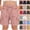 Pink, variant on Spazoro Kids Girls Cargo Shorts with Multi-Pockets, Breathable Solid Color Casual Elastic Drawstring Waist Summer Shorts for Girls Pink Size 5-6 T