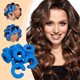 thumbnail image 1 of Rizador de esponja tipo C sin calor Fluffys Styling Curling Curls Slacker Sleep Big Wave Rizador de pelo, 1 of 6