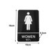 thumbnail image 4 of Letrero de baño Macarena Con Acrílico Braille Para restaurante Puerta Pública O pared mujer, 4 of 4