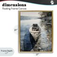thumbnail image 4 of Stupell Industries Rustic Lodge Boat In The Fall Reflection Gold Floating Frame Canvas Art, 17 x 21, by Franklyn Gregory, 4 of 8