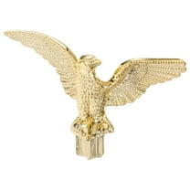 Raindrops Flagpole Eagle Topper in Golden Plastic Decorative Garden Flagpole Head