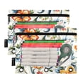 thumbnail image 2 of ALAZA 2 Pack Pencil Pouch Blooming Flower Pencil Case for 3 Ring Binder Clear Window Pencil Bag Organizers, 2 of 6