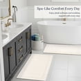 thumbnail image 4 of Delara Organic Cotton Reversible Bath Mat – 3000 GSM, GOTS Certified, Ultra-Thick & Super Absorbent | Soft, Plush & Quick-Drying Bathroom Rug, 4 of 8