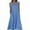 Blue, variant on Plus Size Long Dresses for Womens Casual Beach Dress Spaghetti Strap V-Neck Printing Maxi Sundress Long Summer Dress with Pockets Plus Size S-XXL