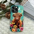 thumbnail image 5 of Punmada Compatible with iPhone 11 Pro Matte Case For Girl Boy Full Body Protective Hard Shell Esthetics Pattern Flower Highland Cow, 5 of 7