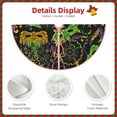 thumbnail image 5 of Kll Carnival Mardi Gras3 Christmas Tree Skirt 36",Party Decorations Farmhouse For Christmas Decorations Holiday Party, 5 of 8