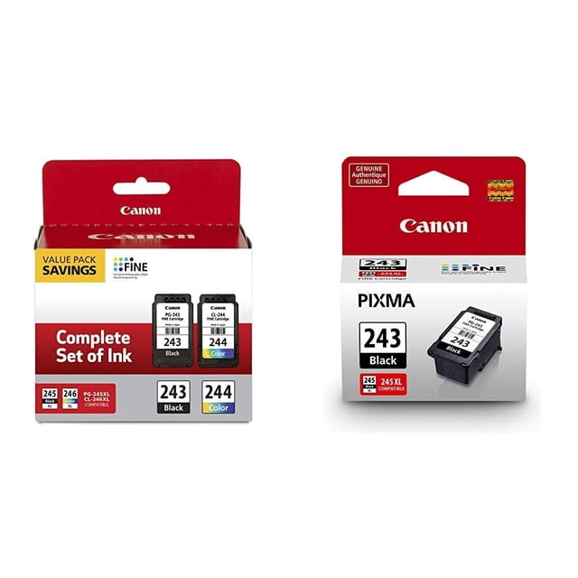 Impresora Pixma con cartucho de tinta Canon PG-243/CL-244, paquete múltiple