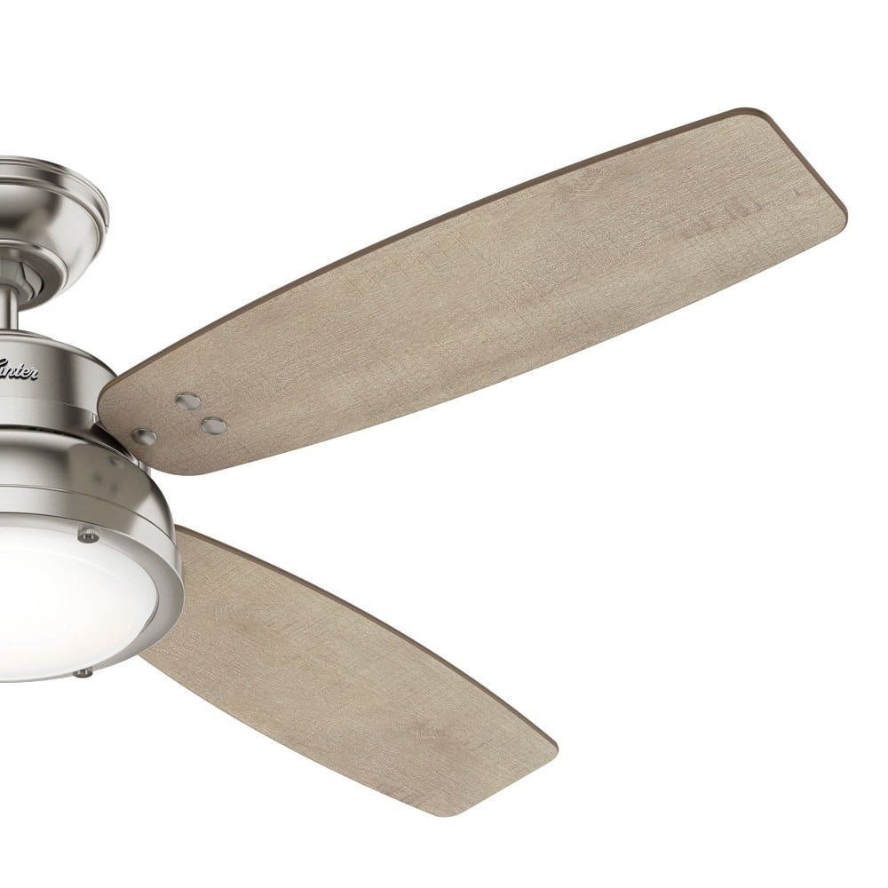 Hunter Fans - Aker 52 Inch Ceiling Fan with LED Light Kit and Pull Chain-Fresh