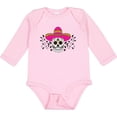 thumbnail image 3 of Inktastic Sugar Skull Illustration with Floral Filigree Cinco De Mayo Boys or Girls Long Sleeve Baby Bodysuit, 3 of 5