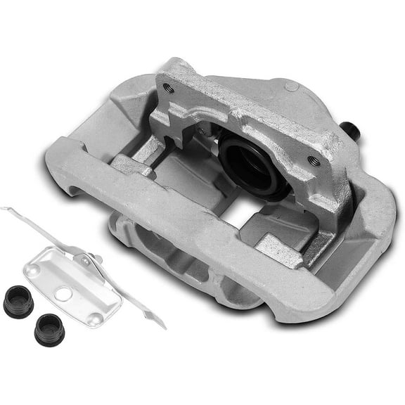 A-Premium Disc Brake Caliper Assembly with Bracket Compatible with Select BMW Models - 535i, 535i GT, 545i, 550i, 645Ci, 650i, 745i, 745Li, 750i, 750Li, 760i, 760Li - Front Right Passenger Side