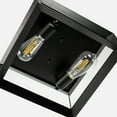 thumbnail image 2 of Briignite 2-Light Ceiling Fixture, IndustrialFlush Mount Ceiling Lighting Fixture, Matte Black Finish Square Ceiling Light for Hallway, Kitchen, Entryway, 2 of 5