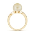 thumbnail image 2 of ANGARA Solitaire Golden South Sea Cultured Pearl Bypass Ring with Diamonds in 14K Yellow Gold for Women | June Birthstone, Birthday, Anniversary, Jewelry Gift for Women | Pearl Ring, 2 of 8