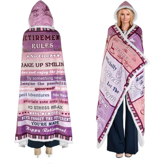 Retirement Gift for Women 2024,Best Gifts for Retirement Wearable Blanket Hoodie,Going Away Funny Retirement Goodbye Gifts for Coworkers Women,Birthday for Women