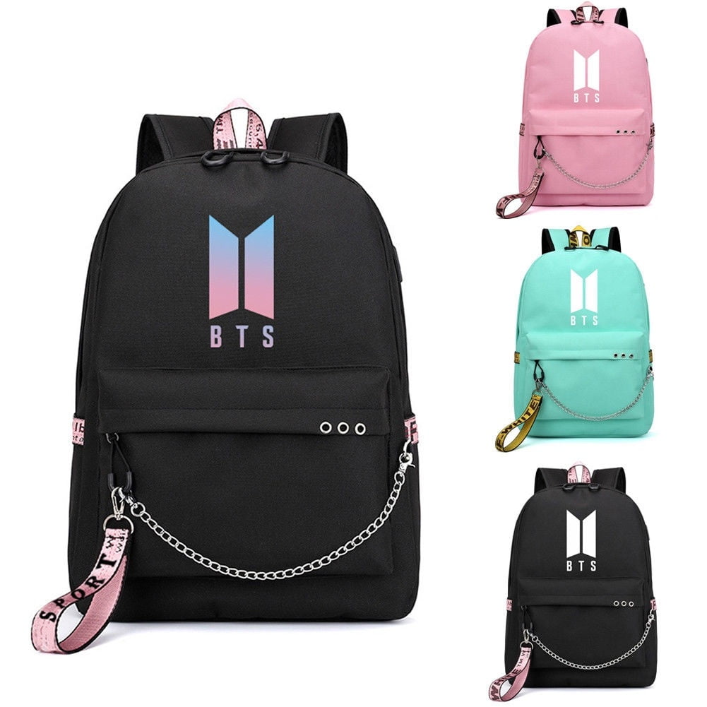 Fashion Backpack Kpop BTS Bangtan Boys School BookTravel Shoulder